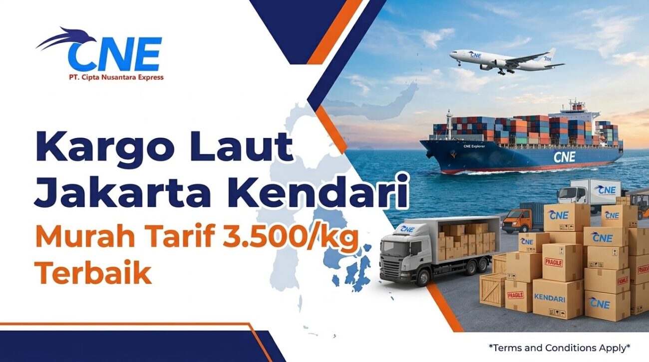 Kargo Laut Jakarta Kendari Murah Tarif 3.500/kg Terbaik