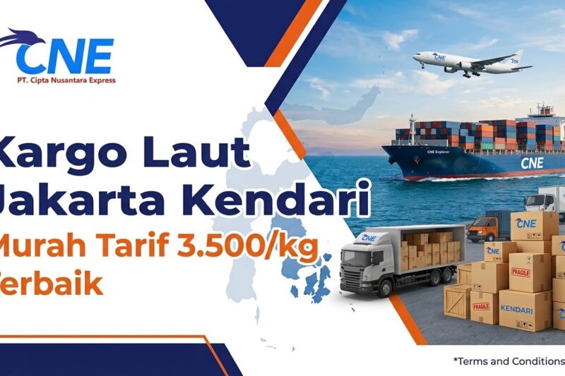 Kargo Laut Jakarta Kendari Murah Tarif 3.500/kg Terbaik